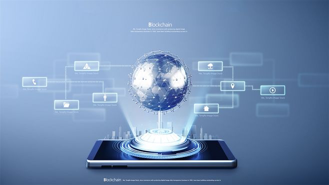 區塊鏈與高端芯片計算：科技海報模板的革新之路